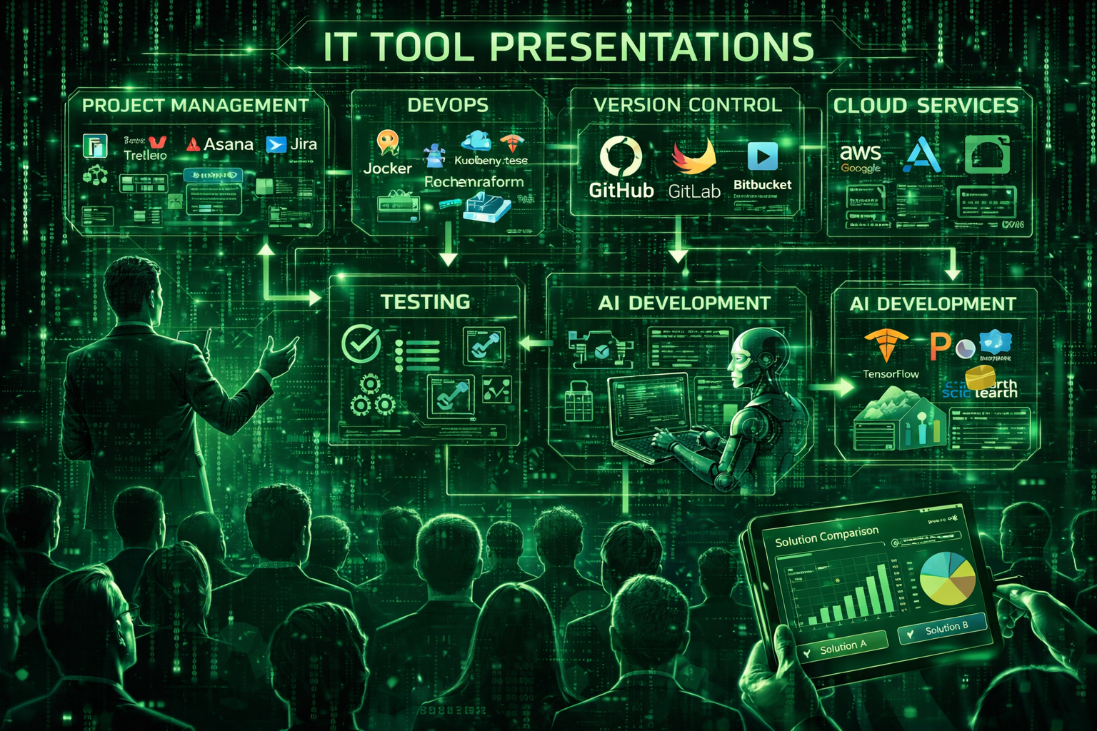 Prezentácie IT nástrojov a výber technológií